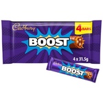 Cadbury Boost Chocolate Bar 4 Pack 